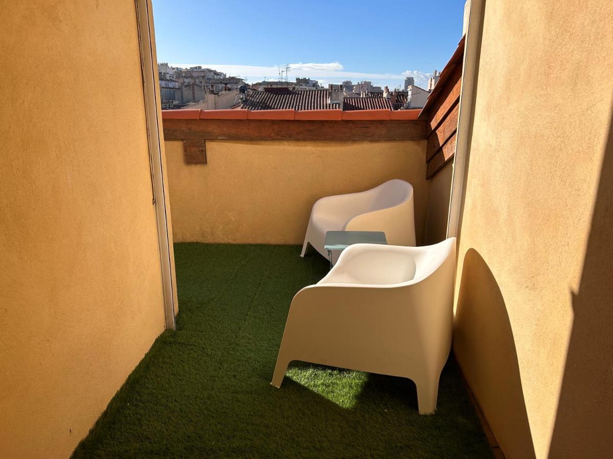 Loft Moderne Vue Vieux Port Terrasse Rooftop Apartment มาร์กเซย ภายนอก รูปภาพ