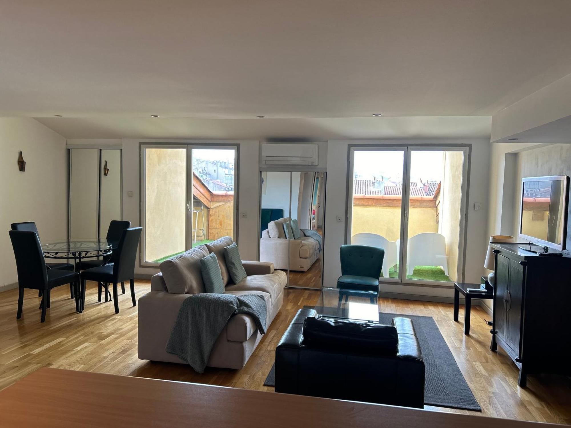 Loft Moderne Vue Vieux Port Terrasse Rooftop Apartment มาร์กเซย ภายนอก รูปภาพ